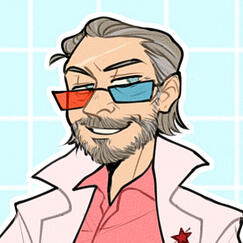 портрет плоский покрас